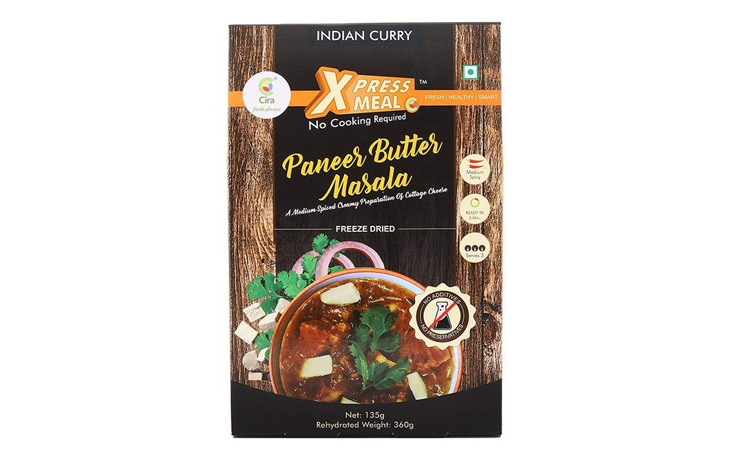 Cira Xpress Meal Paneer Butter Masala Indian Curry   Box  135 grams